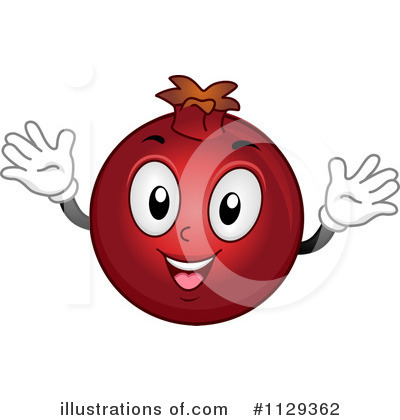 Royalty-Free (RF) Pomegranate Clipart Illustration by BNP Design Studio - Stock Sample #1129362