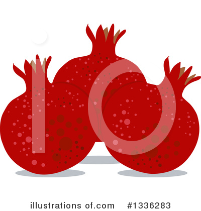 Royalty-Free (RF) Pomegranate Clipart Illustration by Liron Peer - Stock Sample #1336283