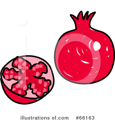 Royalty-Free (RF) Pomegranate Clipart Illustration by Prawny - Stock Sample #66163