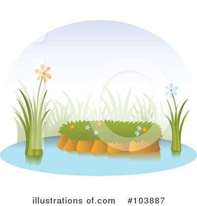 Royalty-Free (RF) Pond Clipart Illustration by Qiun - Stock Sample #103887