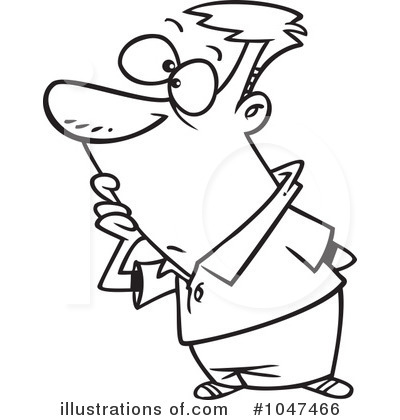 Royalty-Free (RF) Pondering Clipart Illustration by toonaday - Stock Sample #1047466