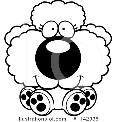 Royalty-Free (RF) Poodle Clipart Illustration by Cory Thoman - Stock Sample #1142935