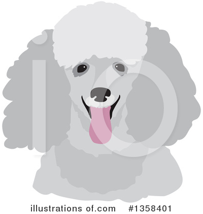 Royalty-Free (RF) Poodle Clipart Illustration by Maria Bell - Stock Sample #1358401