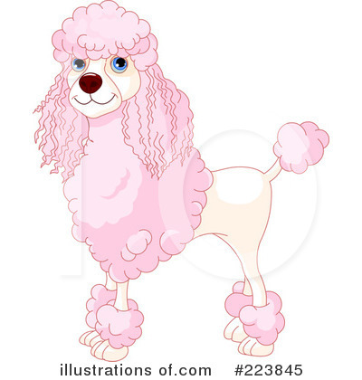 Pink Poodle Clipart #223845 by Pushkin