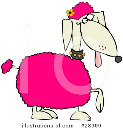 Pink Poodle Clipart #28969 by djart
