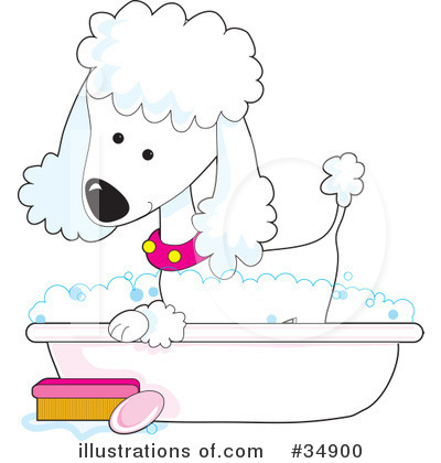 Royalty-Free (RF) Poodle Clipart Illustration by Maria Bell - Stock Sample #34900
