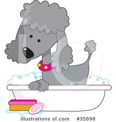 Royalty-Free (RF) Poodle Clipart Illustration by Maria Bell - Stock Sample #35698