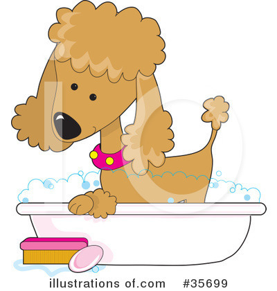 Royalty-Free (RF) Poodle Clipart Illustration by Maria Bell - Stock Sample #35699