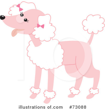 Royalty-Free (RF) Poodle Clipart Illustration by Rosie Piter - Stock Sample #73088