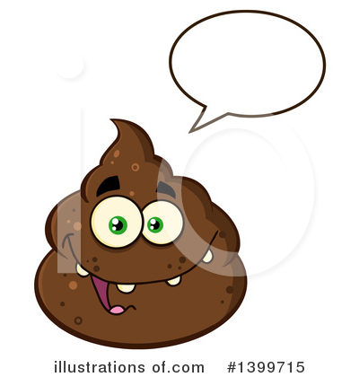 Royalty-Free (RF) Poop Character Clipart Illustration by Hit Toon - Stock Sample #1399715