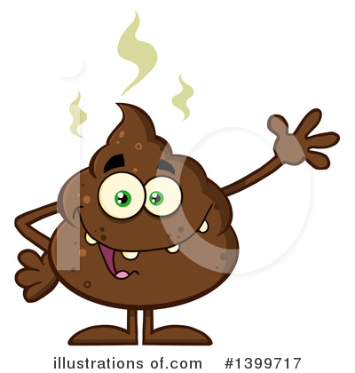 Poop Character Clipart #1399717 by Hit Toon