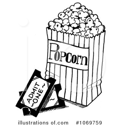 Royalty-Free (RF) Popcorn Clipart Illustration by LoopyLand - Stock Sample #1069759