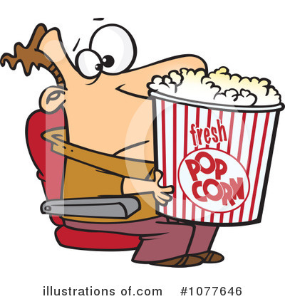 Movie Snacks Clipart #1077646 by toonaday