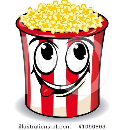 Royalty-Free (RF) Popcorn Clipart Illustration by Vector Tradition SM - Stock Sample #1090803