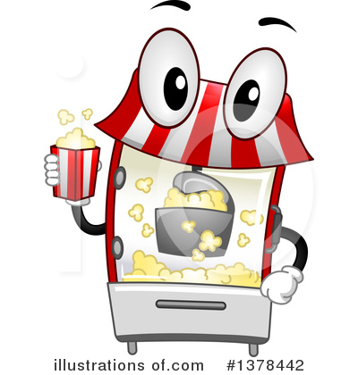 Royalty-Free (RF) Popcorn Clipart Illustration by BNP Design Studio - Stock Sample #1378442