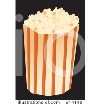 Royalty-Free (RF) Popcorn Clipart Illustration by Rasmussen Images - Stock Sample #14146