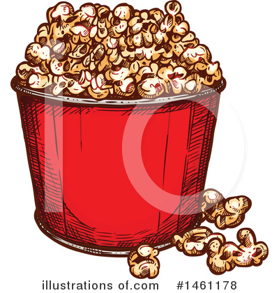 Royalty-Free (RF) Popcorn Clipart Illustration by Vector Tradition SM - Stock Sample #1461178