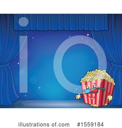 Royalty-Free (RF) Popcorn Clipart Illustration by visekart - Stock Sample #1559184