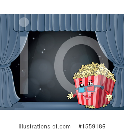 Royalty-Free (RF) Popcorn Clipart Illustration by visekart - Stock Sample #1559186