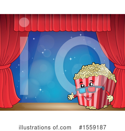 Popcorn Mascot Clipart #1559187 by visekart