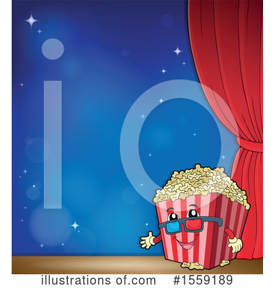 Royalty-Free (RF) Popcorn Clipart Illustration by visekart - Stock Sample #1559189