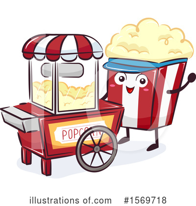 Popcorn Mascot Clipart #1569718 by BNP Design Studio