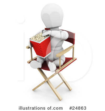 Royalty-Free (RF) Popcorn Clipart Illustration by KJ Pargeter - Stock Sample #24863