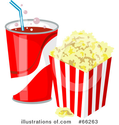 Royalty-Free (RF) Popcorn Clipart Illustration by Prawny - Stock Sample #66263