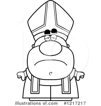 Royalty-Free (RF) Pope Clipart Illustration by Cory Thoman - Stock Sample #1217217