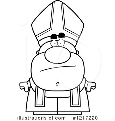 Royalty-Free (RF) Pope Clipart Illustration by Cory Thoman - Stock Sample #1217220