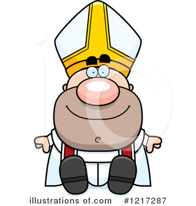 Royalty-Free (RF) Pope Clipart Illustration by Cory Thoman - Stock Sample #1217287