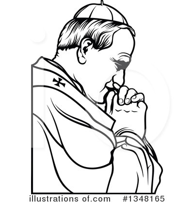 Royalty-Free (RF) Pope Clipart Illustration by dero - Stock Sample #1348165
