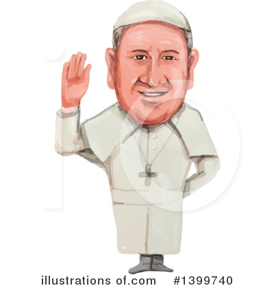 Royalty-Free (RF) Pope Clipart Illustration by patrimonio - Stock Sample #1399740