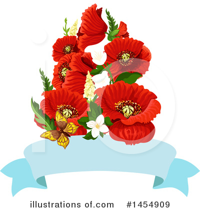 Royalty-Free (RF) Poppy Clipart Illustration by Vector Tradition SM - Stock Sample #1454909
