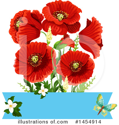 Royalty-Free (RF) Poppy Clipart Illustration by Vector Tradition SM - Stock Sample #1454914