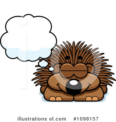 Porcupine Clipart #1098157 by Cory Thoman