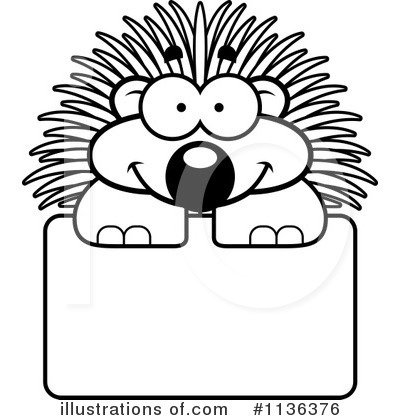 Porcupine Clipart #1136376 by Cory Thoman