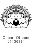 Porcupine Clipart #1136381 by Cory Thoman