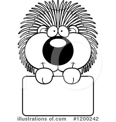 Royalty-Free (RF) Porcupine Clipart Illustration by Cory Thoman - Stock Sample #1200242