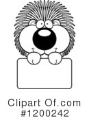 Porcupine Clipart #1200242 by Cory Thoman
