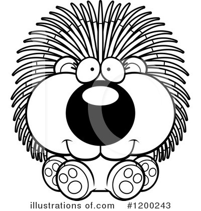 Royalty-Free (RF) Porcupine Clipart Illustration by Cory Thoman - Stock Sample #1200243