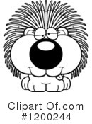 Porcupine Clipart #1200244 by Cory Thoman