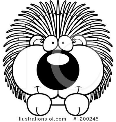 Royalty-Free (RF) Porcupine Clipart Illustration by Cory Thoman - Stock Sample #1200245