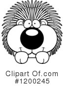 Porcupine Clipart #1200245 by Cory Thoman