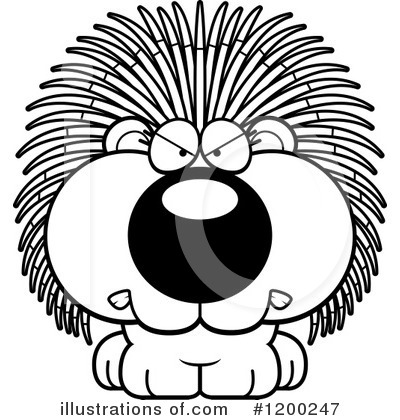 Royalty-Free (RF) Porcupine Clipart Illustration by Cory Thoman - Stock Sample #1200247