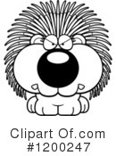 Porcupine Clipart #1200247 by Cory Thoman