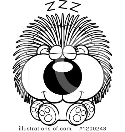 Royalty-Free (RF) Porcupine Clipart Illustration by Cory Thoman - Stock Sample #1200248