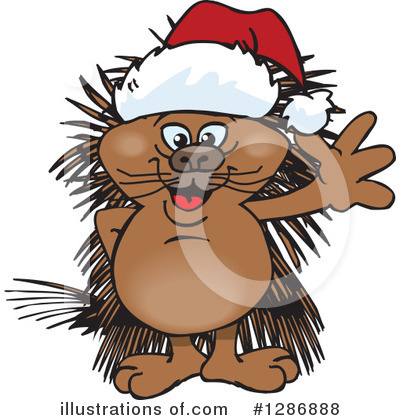 Royalty-Free (RF) Porcupine Clipart Illustration by Dennis Holmes Designs - Stock Sample #1286888