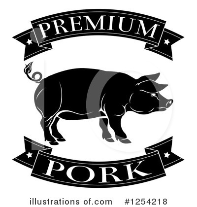 Royalty-Free (RF) Pork Clipart Illustration by AtStockIllustration - Stock Sample #1254218