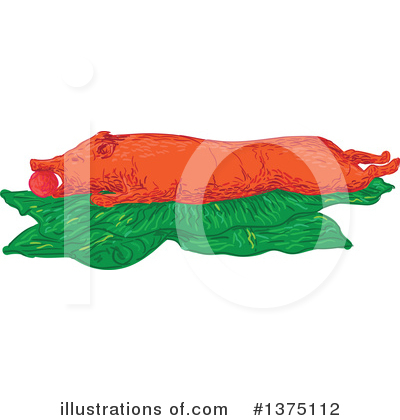 Royalty-Free (RF) Pork Clipart Illustration by patrimonio - Stock Sample #1375112